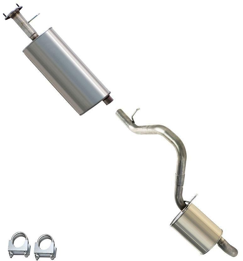 Stainless Steel muffler resonator pipe exhaust system kit Fits 02-05 Envoy 4.2L