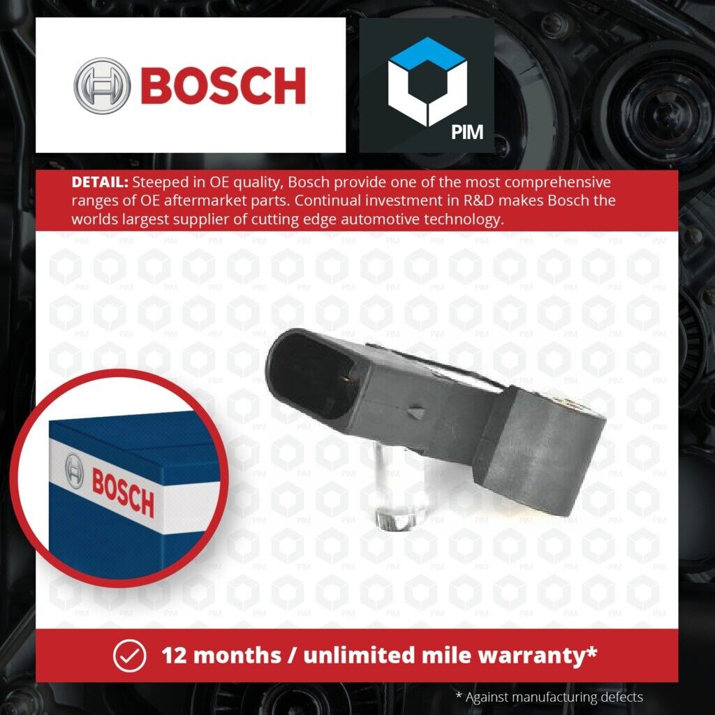 Exhaust Pressure Sensor fits MERCEDES C220 2.1D 2.2D 03 to 14 OM646.963 Bosch