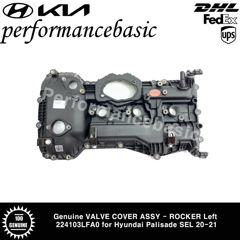 Genuine VALVE COVER ASSY - ROCKER Left 224103LFA0 for Hyundai Palisade SEL 20-21