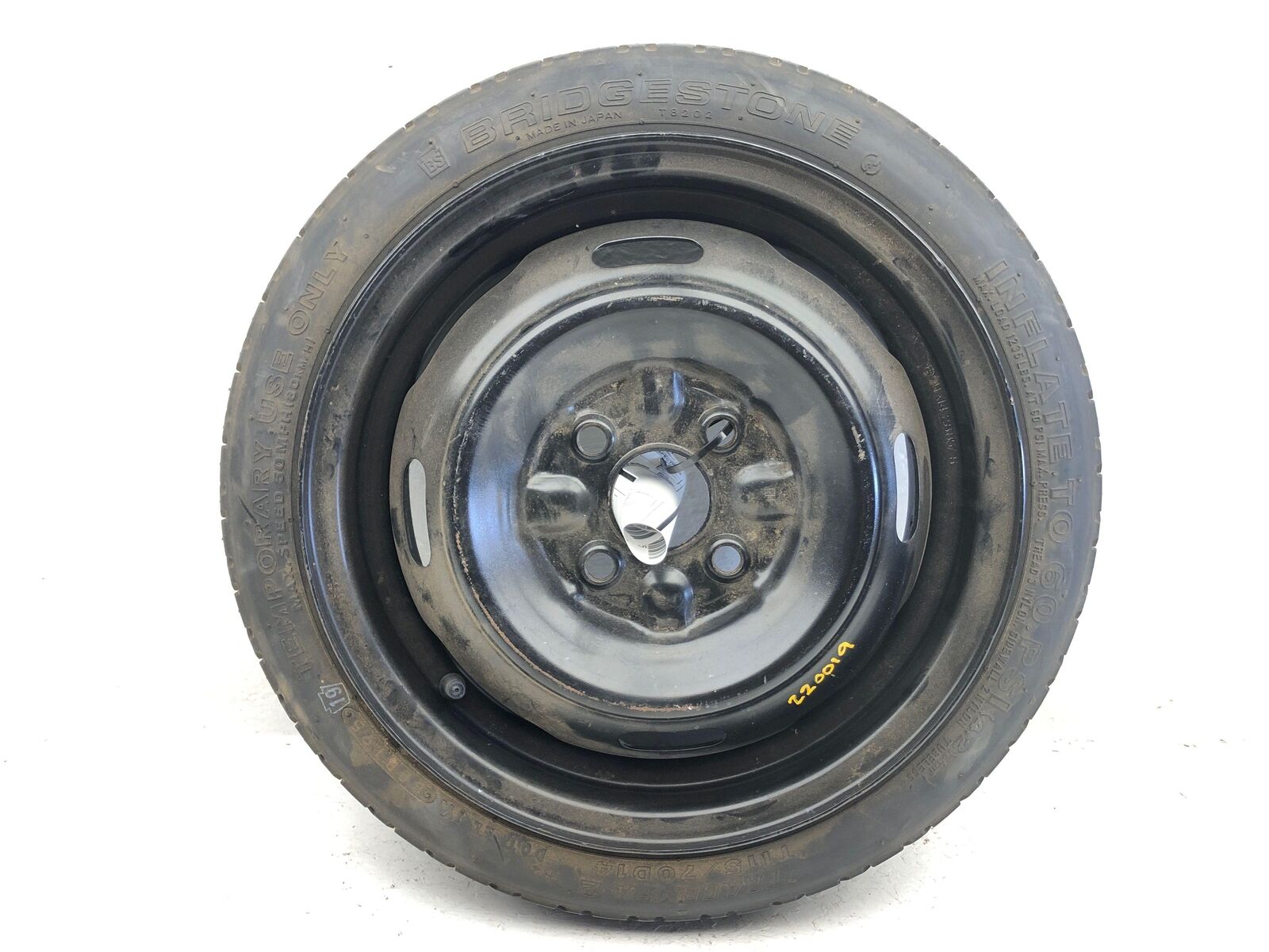 83-00 Toyota Tercel Compact Spare Donut Oem Wheel With Tire