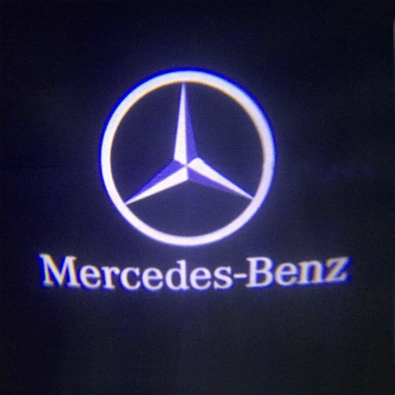 For Mercedes-Benz Courtesy Door LED Logo Projector Light 2Pc Welcome Light CLA
