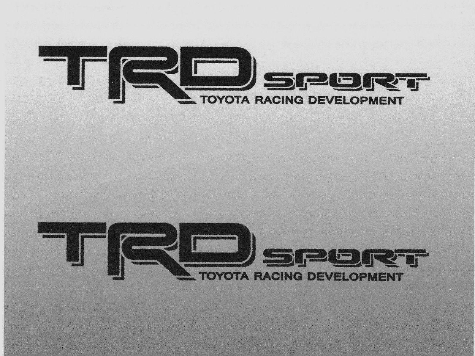 2 TRD Toyota Racing Development Decal Sticker Sport Tacoma Tundra 4X4 Off Road 