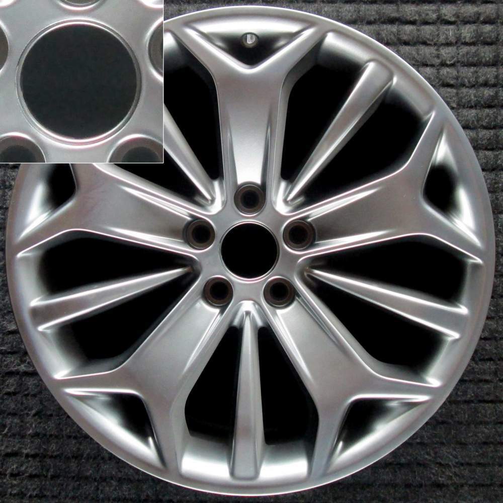 Ford Taurus Hyper w/ Center Cap Lip 19 inch OEM Wheel 2013 to 2019