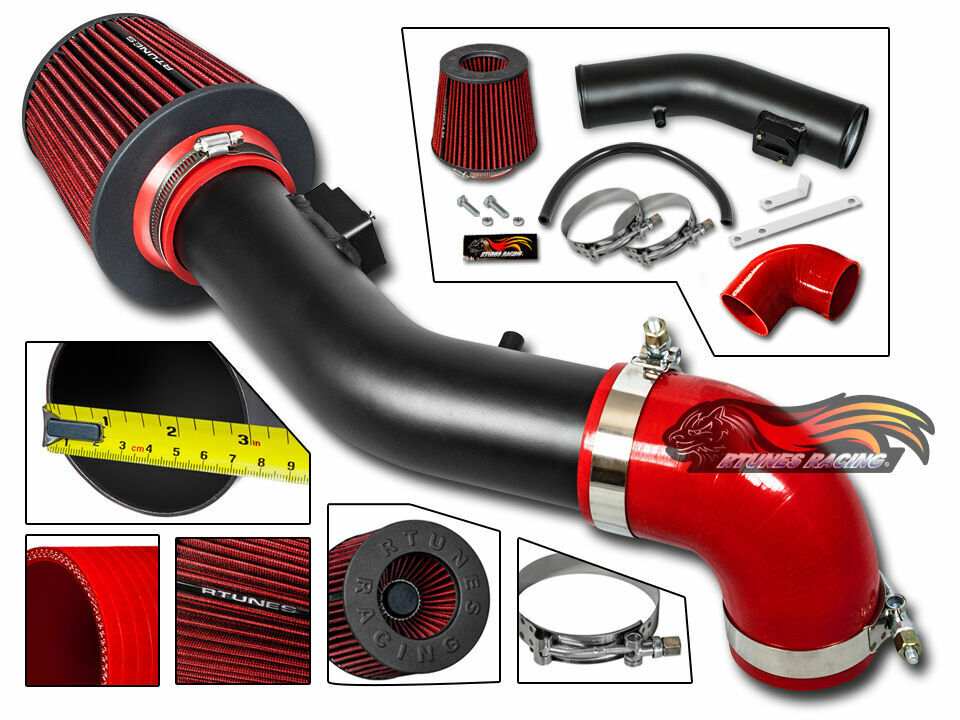 MATTE RAM AIR INTAKE KIT+FILTER FOR 05-07 Saturn Ion-1 Ion-2 Ion-3 2.2L 2.4L L4