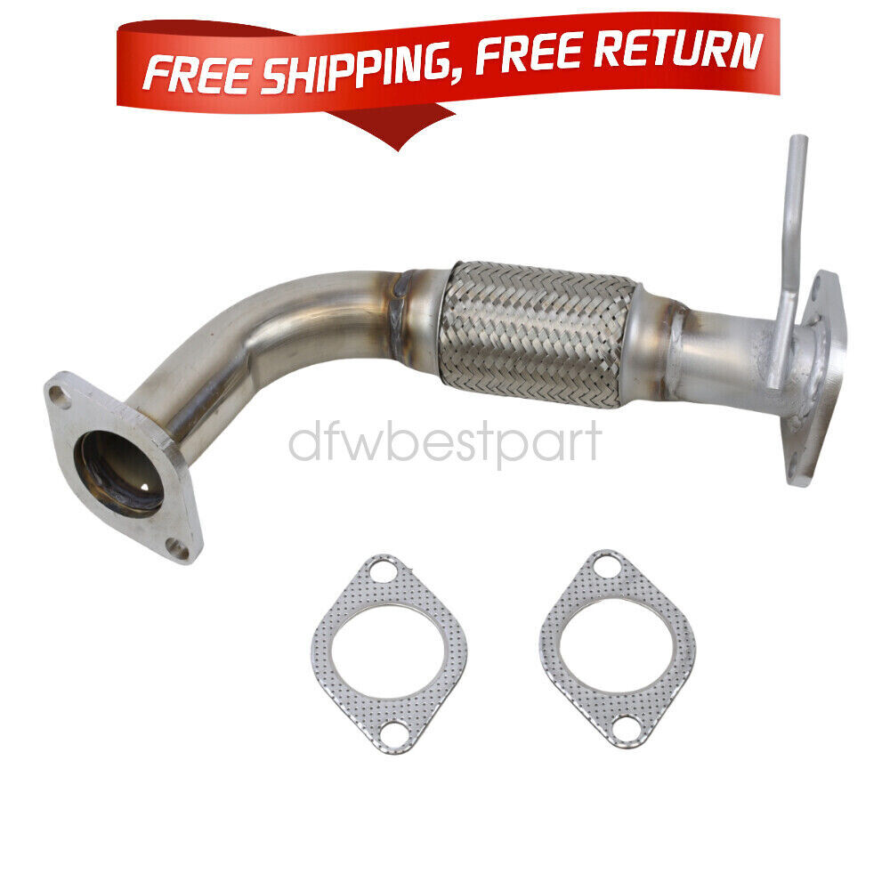 Exhaust Front Flex Pipe for 11-15 Sonata Optima 2.4L Without Oxygen Sensor Ports