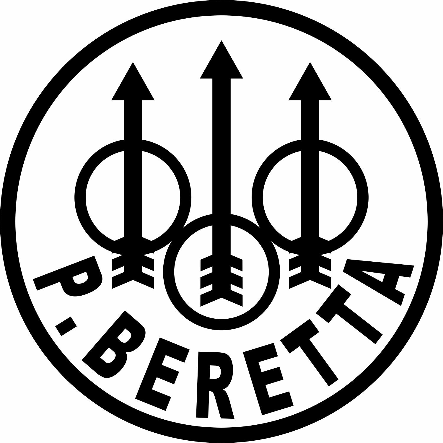 Beretta Logo with Name Vinyl Decal Sticker Car Truck Window