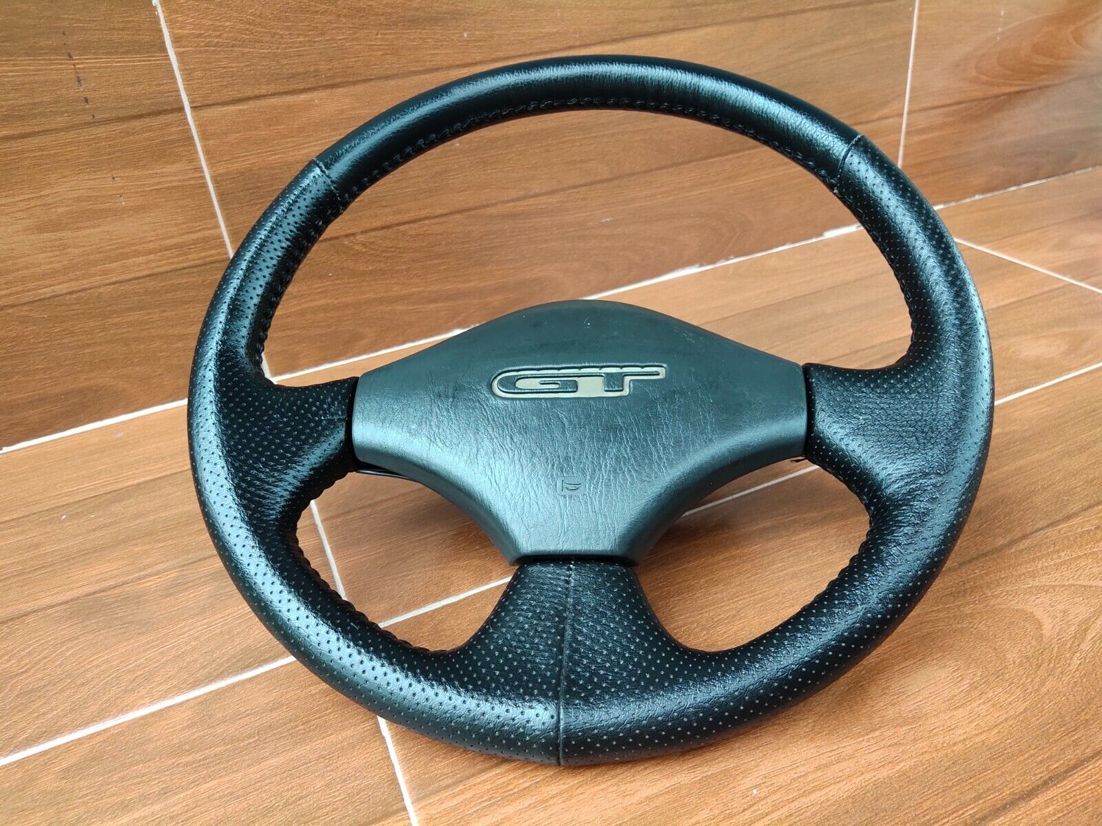 Toyota Starlet EP82 GT Turbo Black Leather Steering Wheel JDM OEM 1991