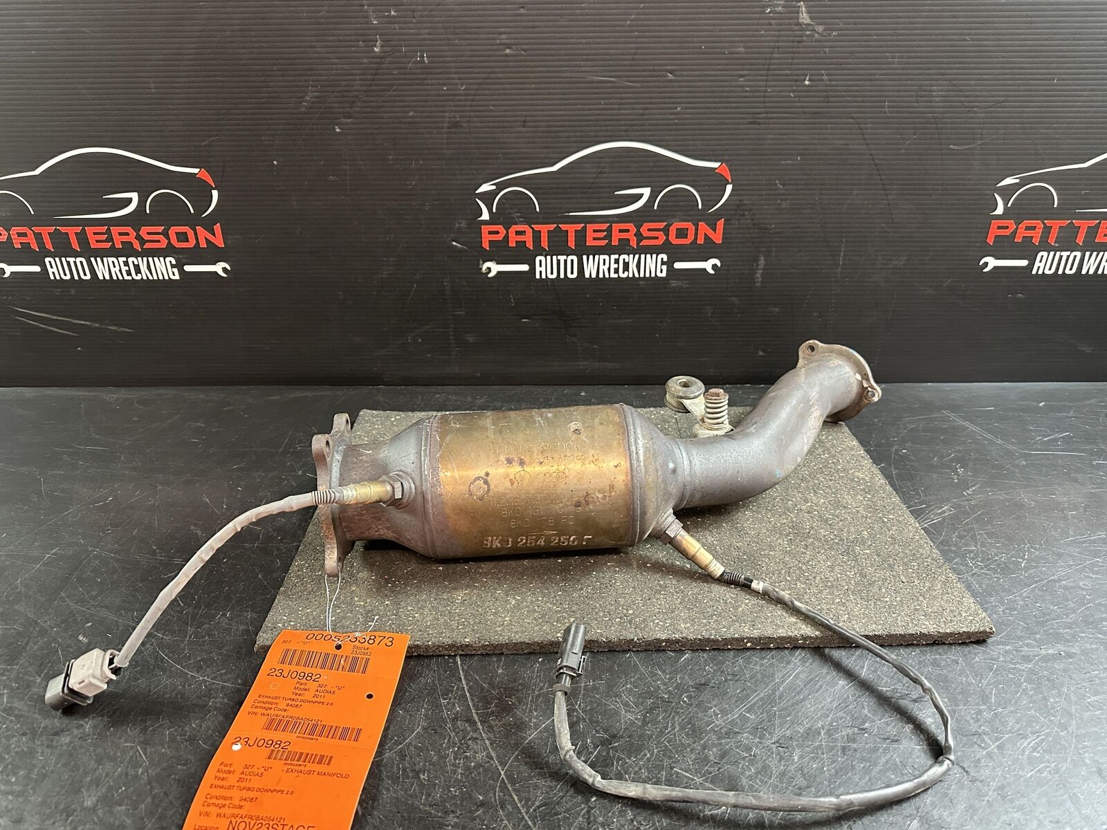 10-12 AUDI A5 2.0 EXHAUST TURBO DOWNPIPE