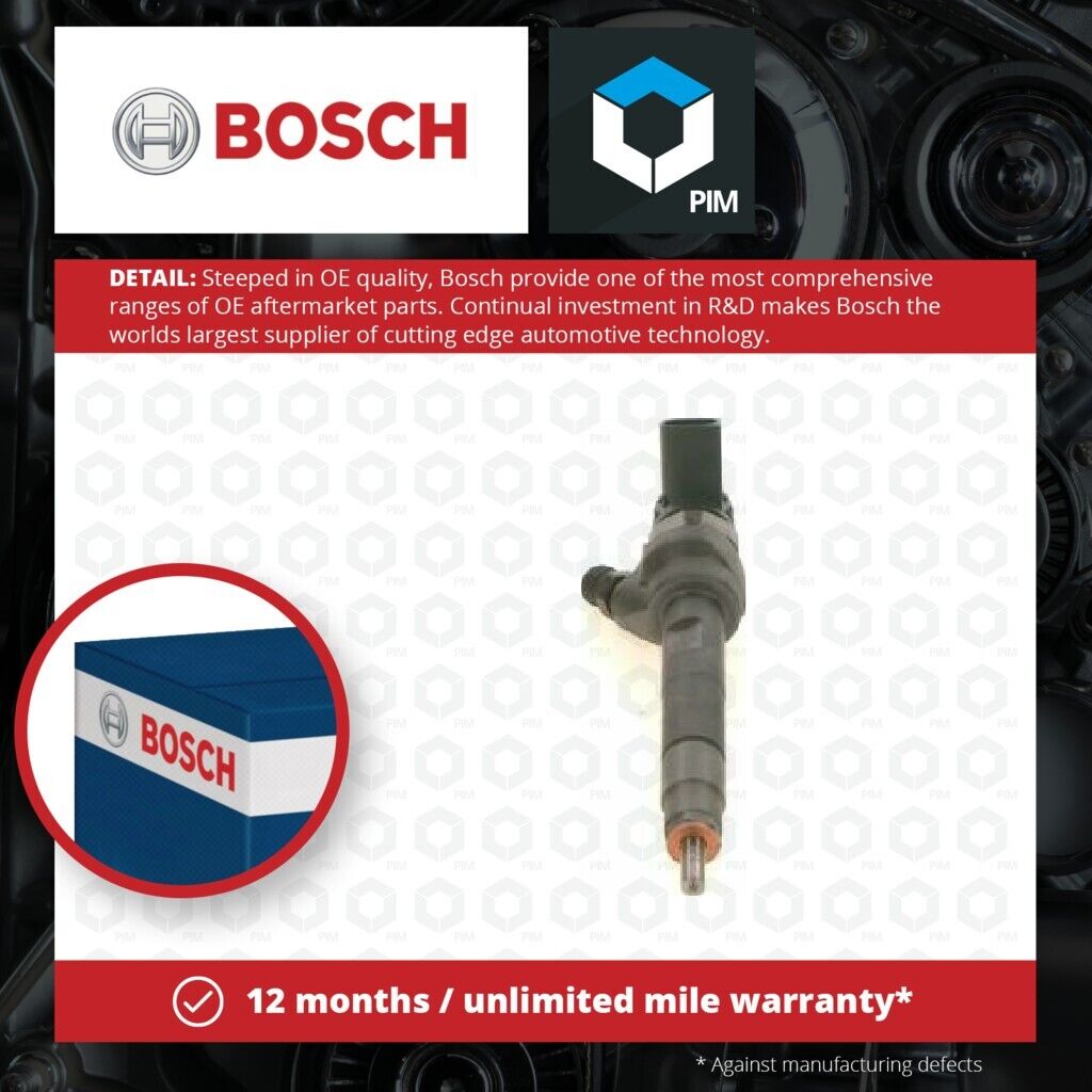 Diesel Fuel Injector fits BMW 530D 3.0D 11 to 17 N57D30A Nozzle Valve Bosch