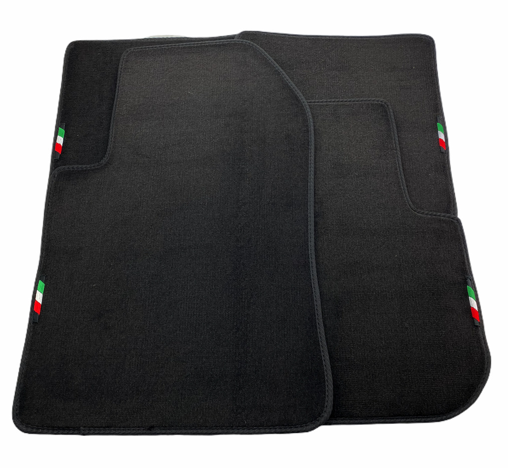 Floor Mats For Ferrari 612 Scaglietti Black Tailored Carpets With Italian Emblem