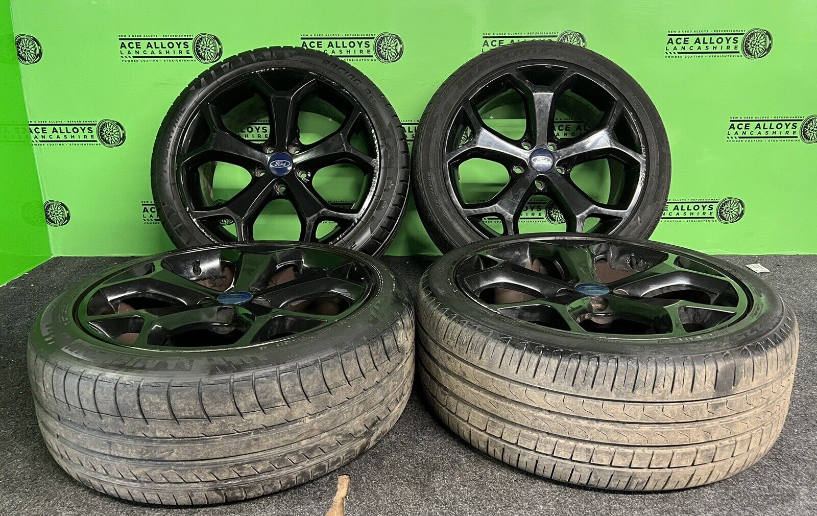 FORD ST STYLE 18” 5x108 ALLOY WHEELS + TYRES CONNECT MONDEO FOCUS S C MAX