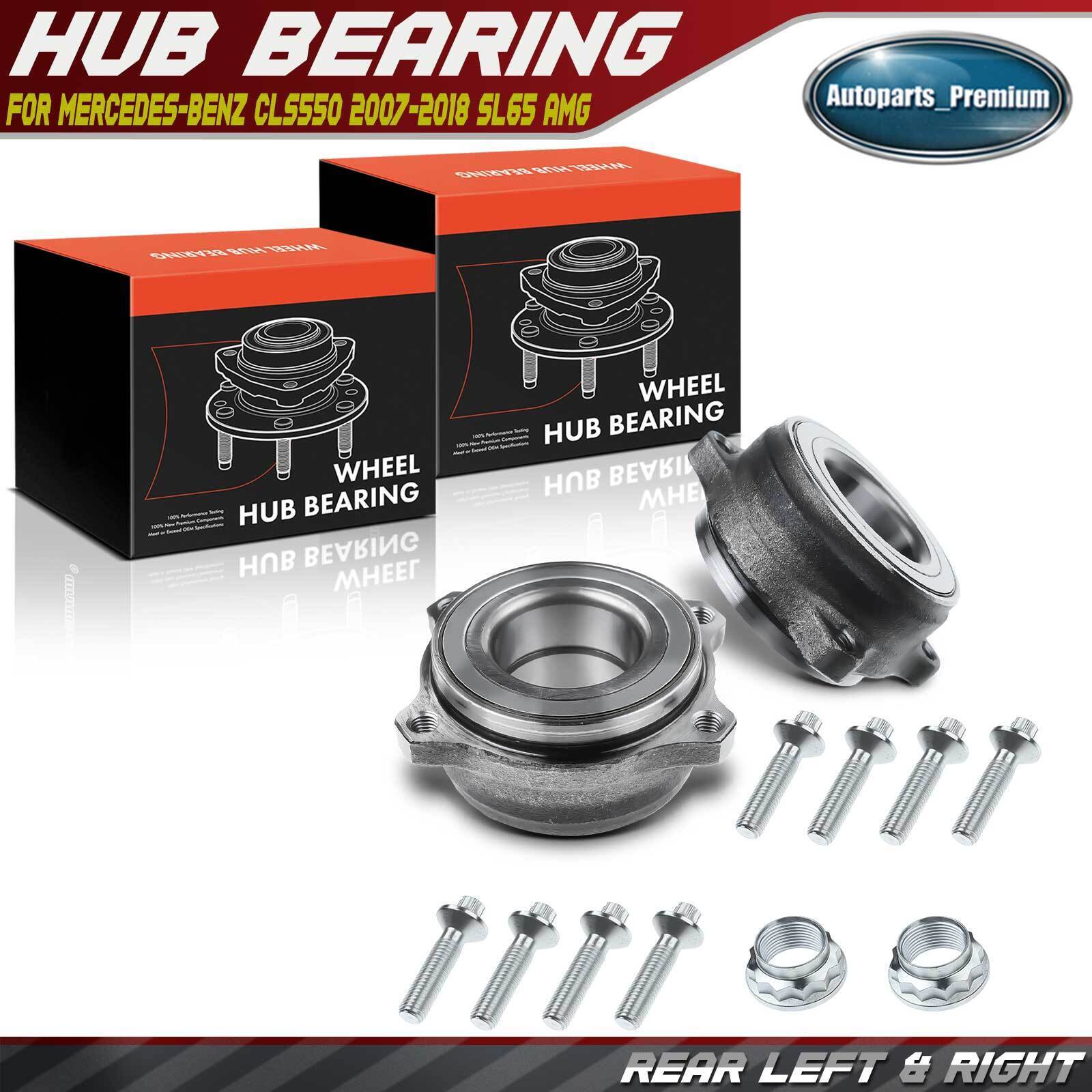 2x F & R Wheel Hub Bearing Assembly for Mercedes-Benz CL550 2007-2014 CL600 E250