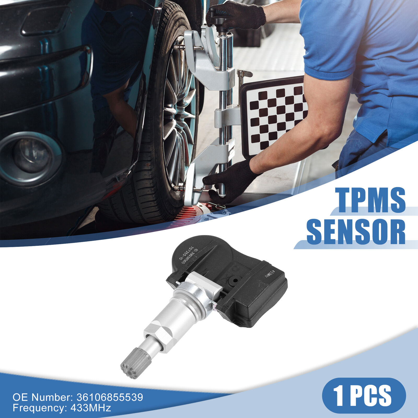 36106855539 Tire Pressure Monitoring System Sensor 433MHz for BMW 435i 220i