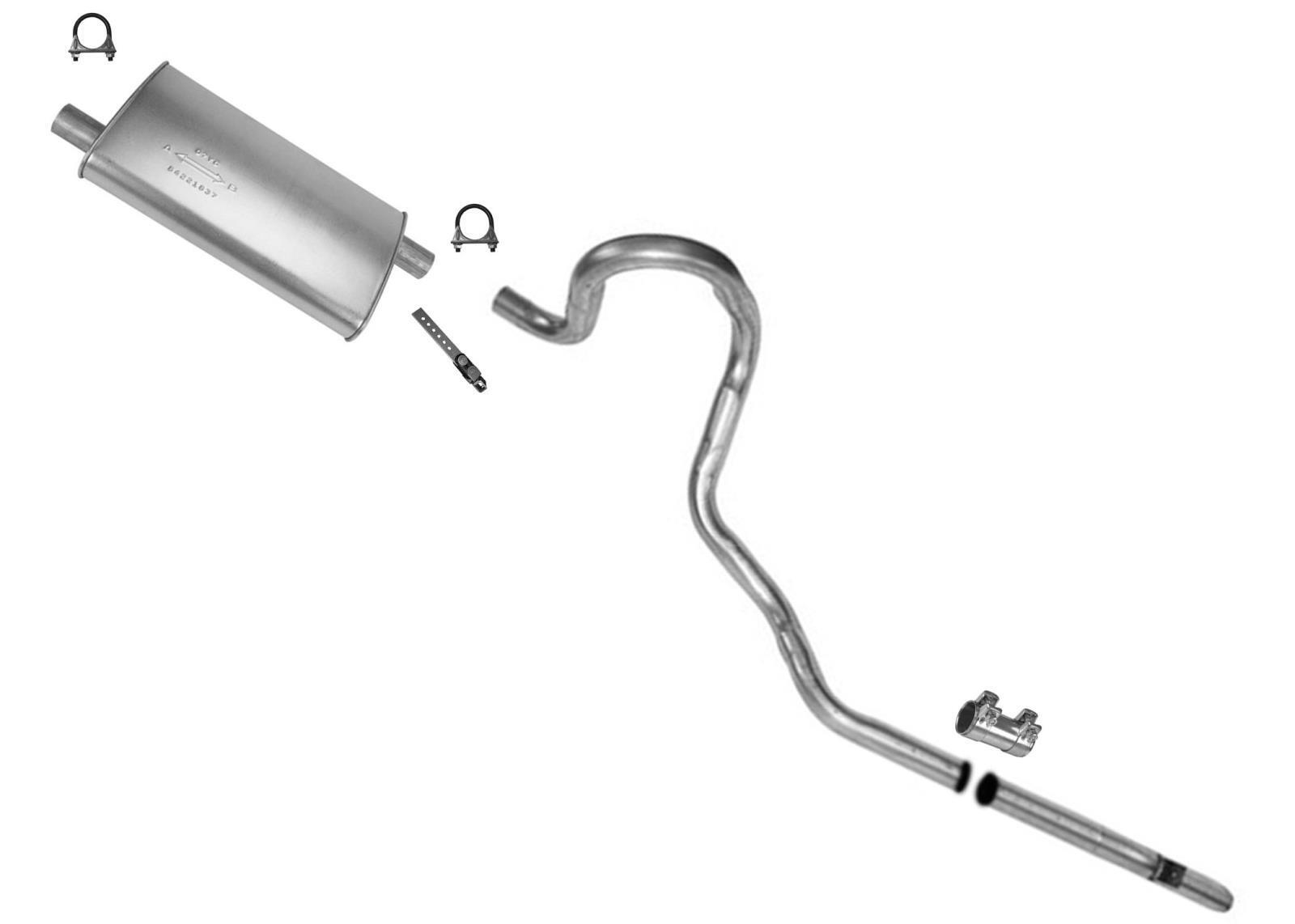 Rear Muffler and Tail Pipe For Cadillac Fleetwood 1980-1982 4.1L