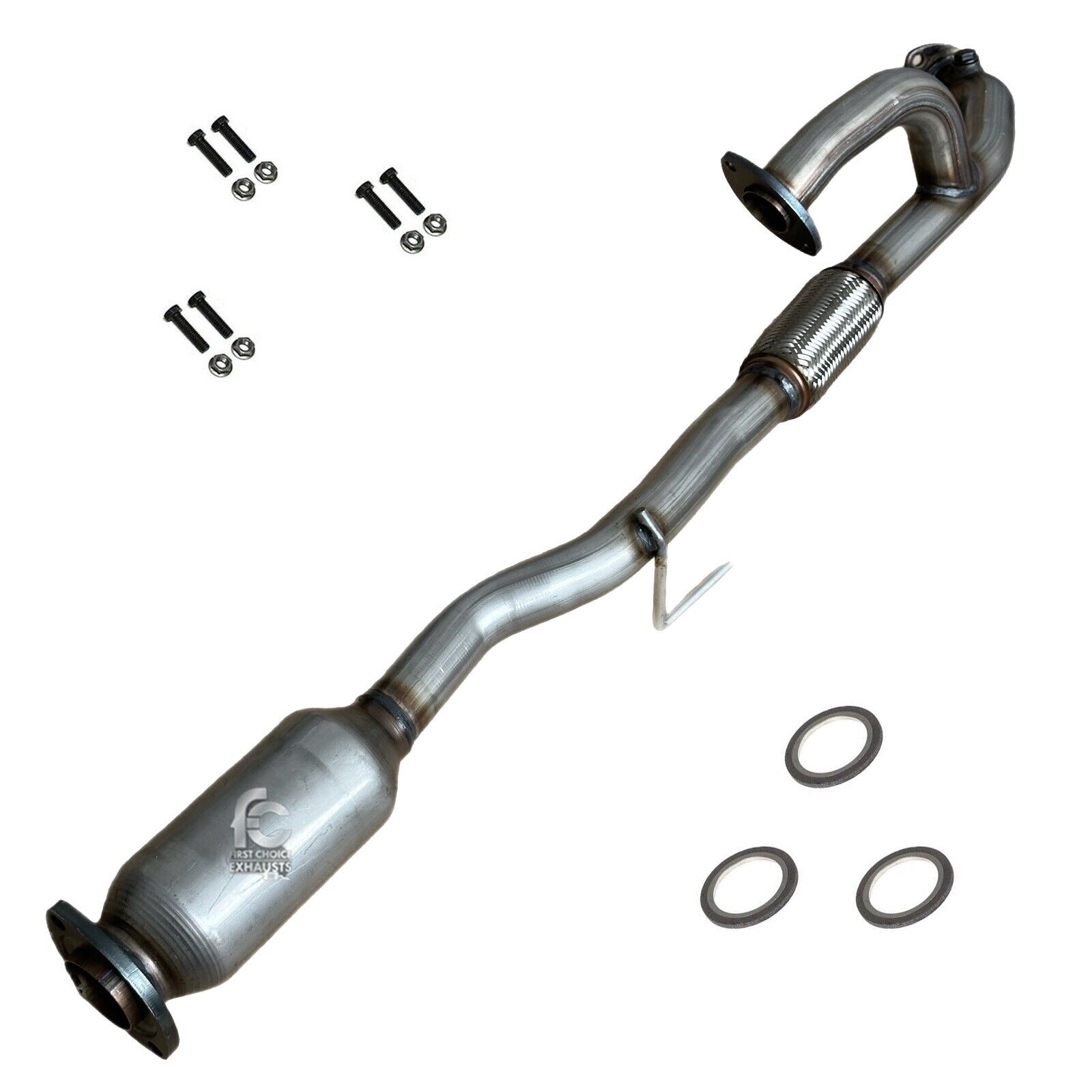 Rear Catalytic Converter For 2004-2006 Toyota Solara 3.3L with Flex Y pipe
