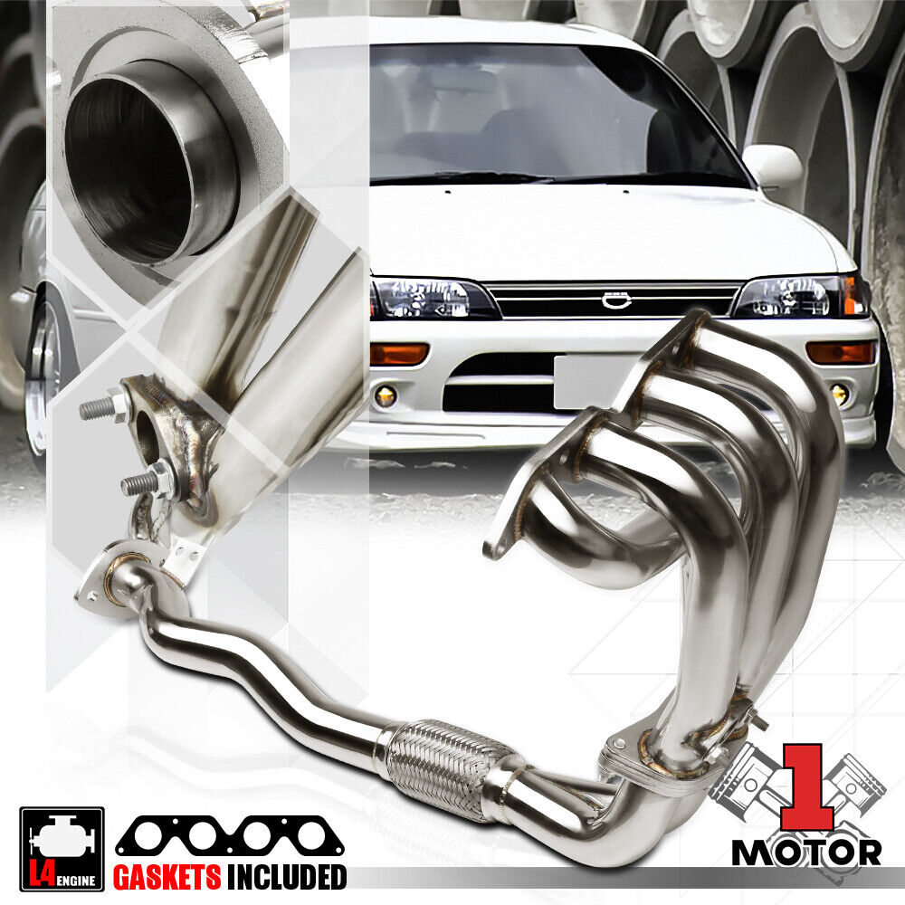 Stainless Steel Exhaust Header Manifold for 93-97 Toyota Corolla AE102 7A-FE 1.8