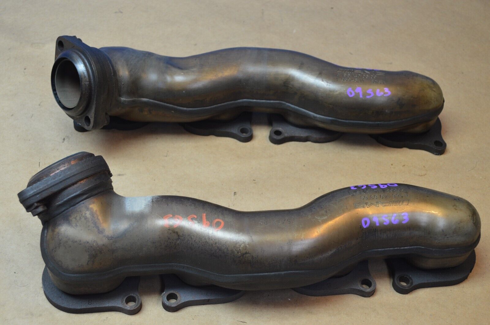 2009 W221 MERCEDES S63 CL63 AMG EXHAUST MANIFOLD HEADERS LEFT & RIGHT PAIR