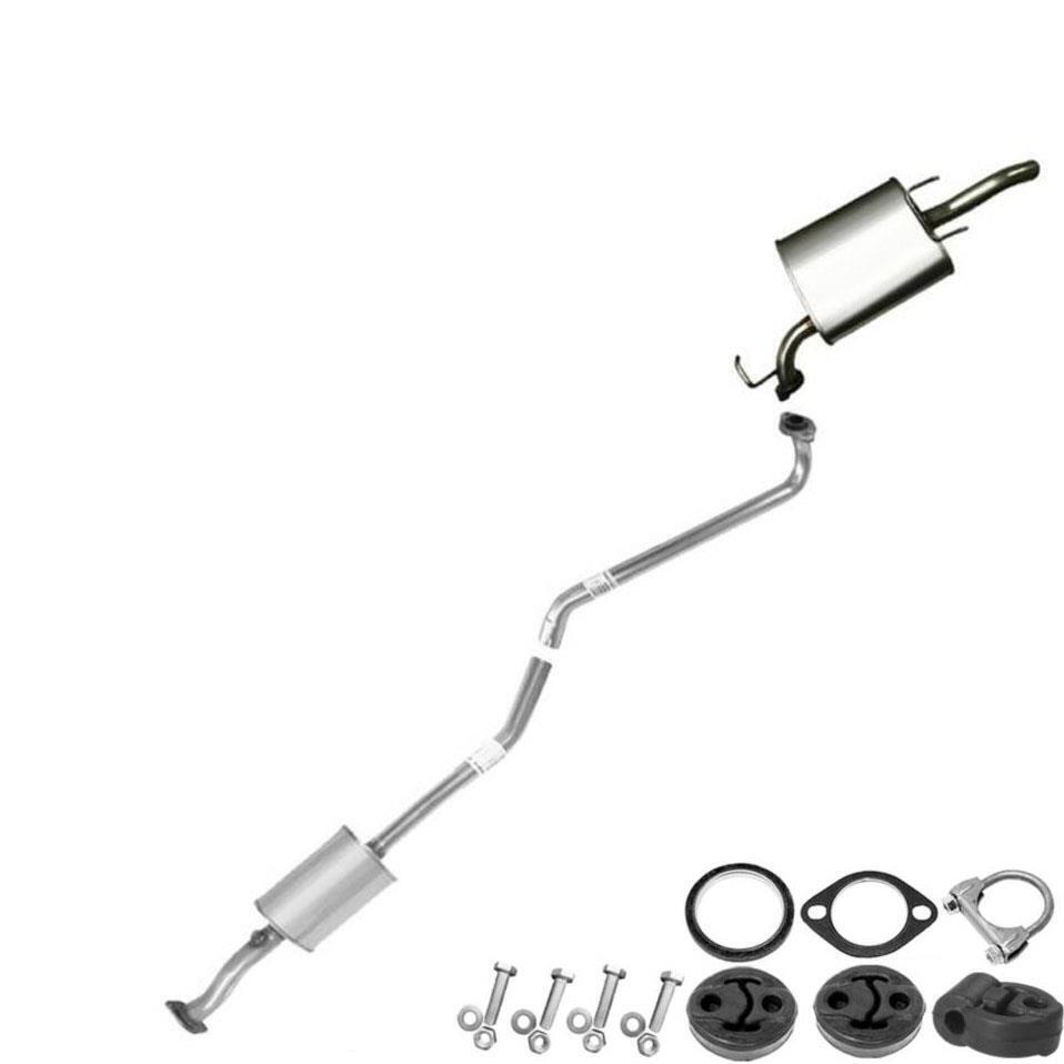 Stainless Steel Exhaust System with Hangers + Bolts fits:95-97 Corolla Geo Prizm