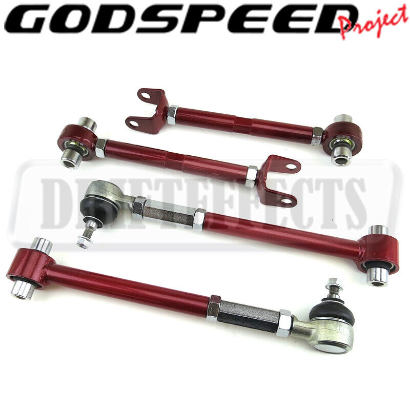 Godspeed 4-Piece Adjustable Rear Camber+Toe Kit For Mitsubishi Eclipse 1995-05