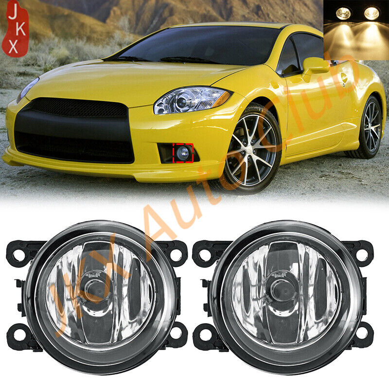 For Mitsubishi 2006-2012 Eclipse/Endeavor g Pair Bumper Halogen Fog Lights Lamps