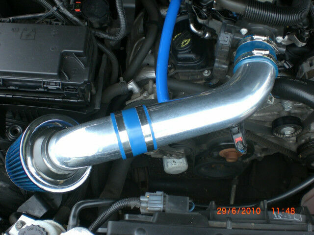 BCP BLUE 07-11 Jeep Wrangler 3.8L V6 Short Ram Air Intake + Filter