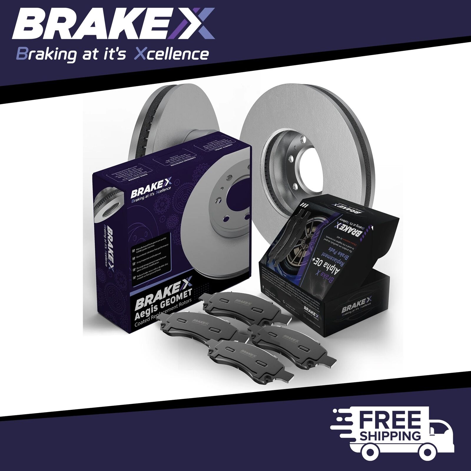 Rear Coated Brake Rotors and Ceramic Pads Kit For 2003 Protege