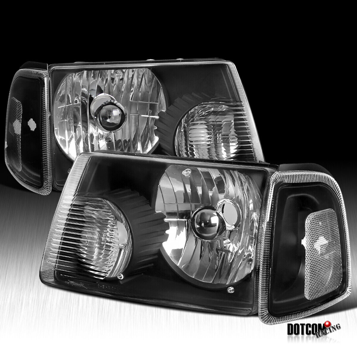 For 2001-2011 Ford Ranger Headlights+Corner Black Signal Lamps Corner Lights