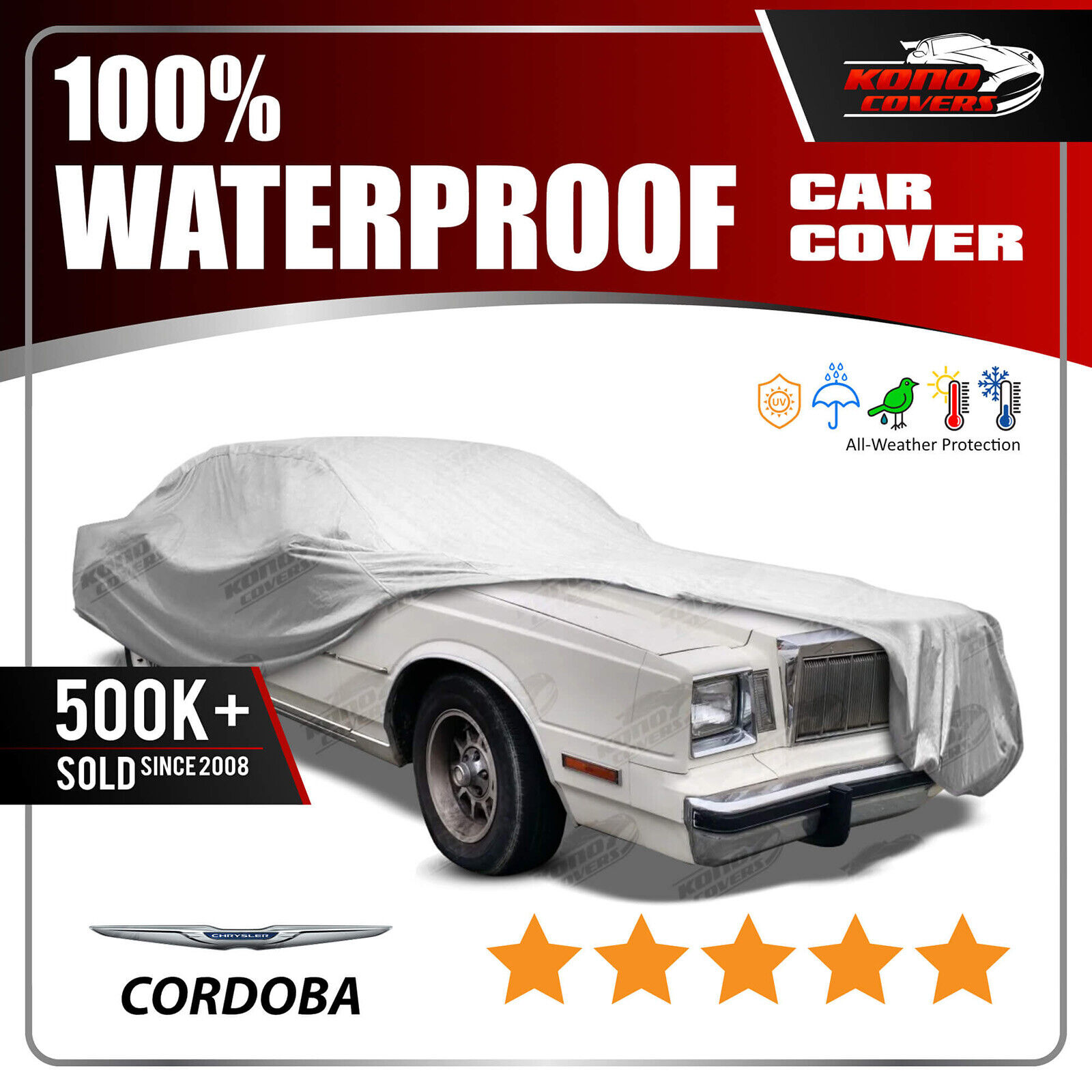 Fits CHRYSLER CORDOBA CAR COVER Ultimate Full Custom-Fit All Weather Protection
