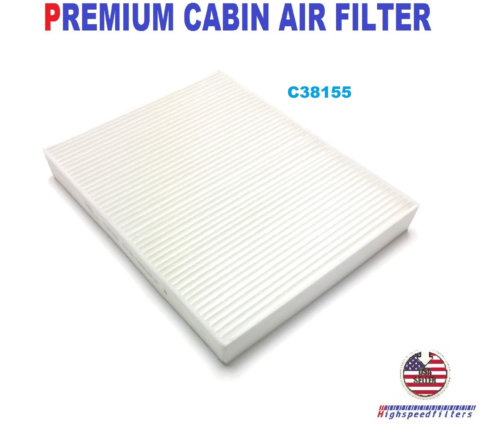 C38155 PREMIUM QUALITY CABIN AIR FILTER For 2015 - 2020 FORD MUSTANG FP78