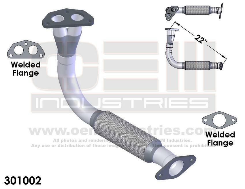 Exhaust Pipe Fits: 1992 Mazda 626