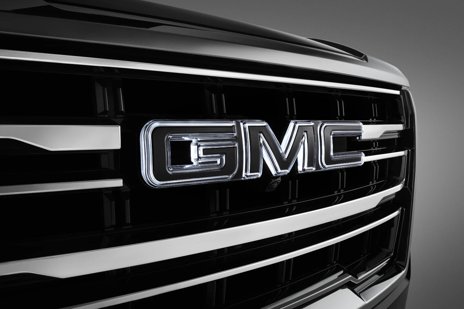 GMC Yukon Illuminated Front Emblem Black Grill 2021-2023 OEM GM 86537580