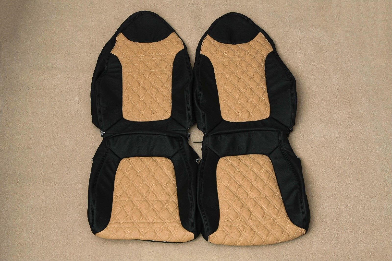 Pontiac Solstice 2006 - 2010 Real Leather Seat Covers Two Tone Custom Made