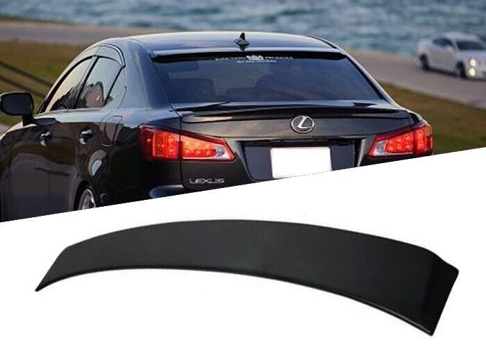 For 06-13  IS250 350 IS-F VIP ABS Black Rear Window Roof Wing Spoiler Unpainted