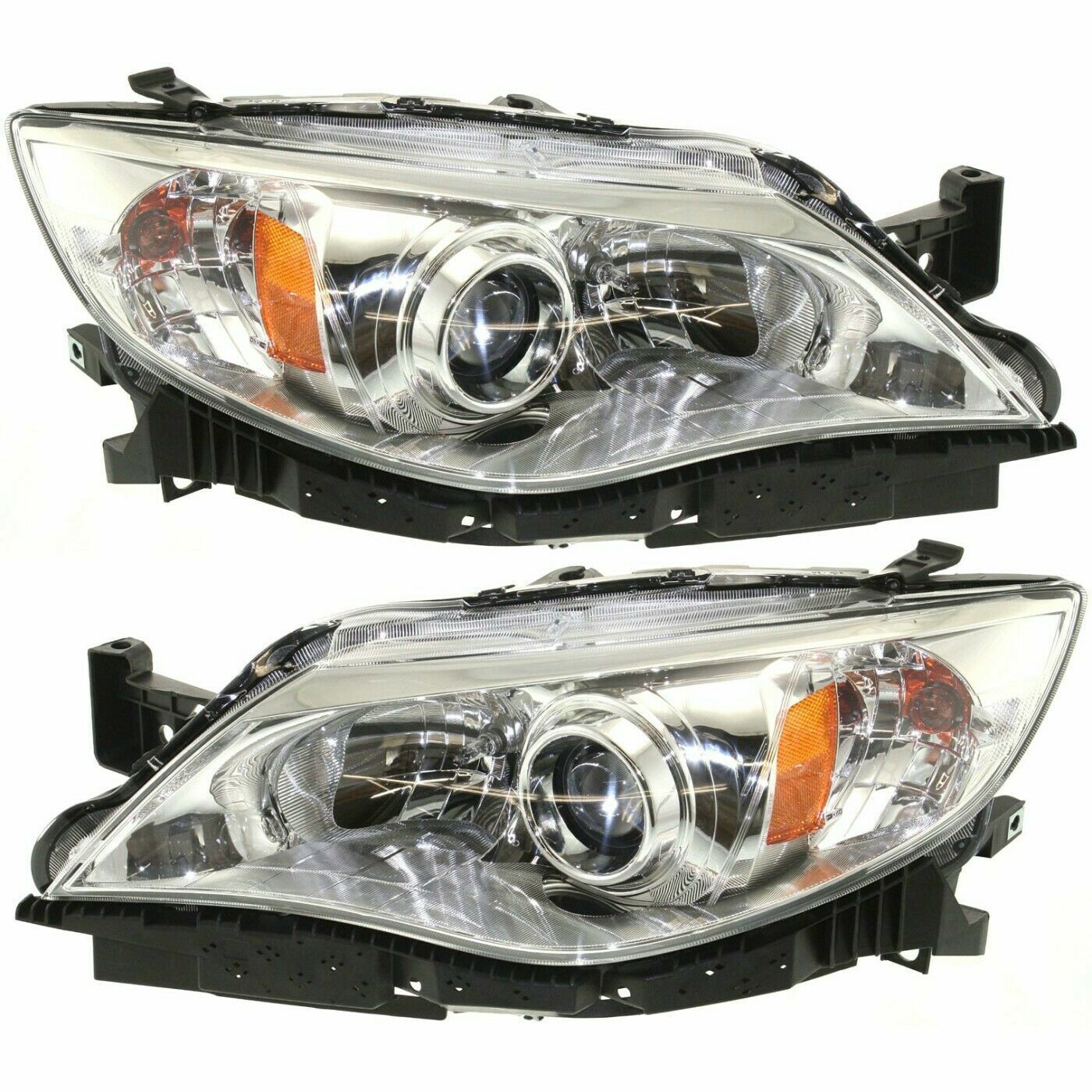 FIT FOR SB IMPREZA / OUTBACK 2008 2009 2010 2011 HEADLIGHTS CHROME RIGHT & LEFT 