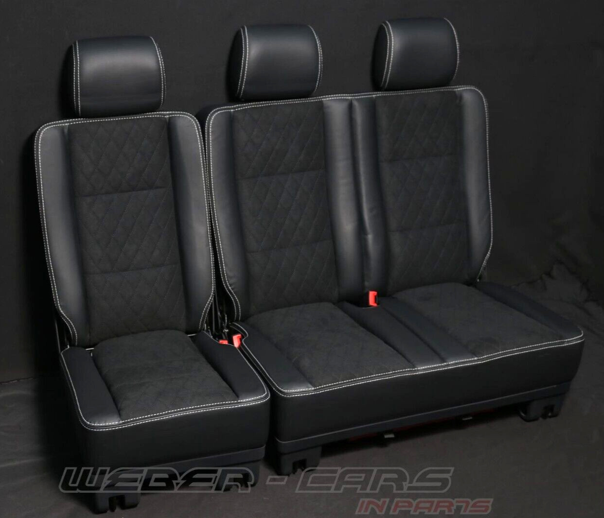 OEM Mercedes W463 G63 AMG Back Seat Bench Rear Seat Leather Alcantara Black