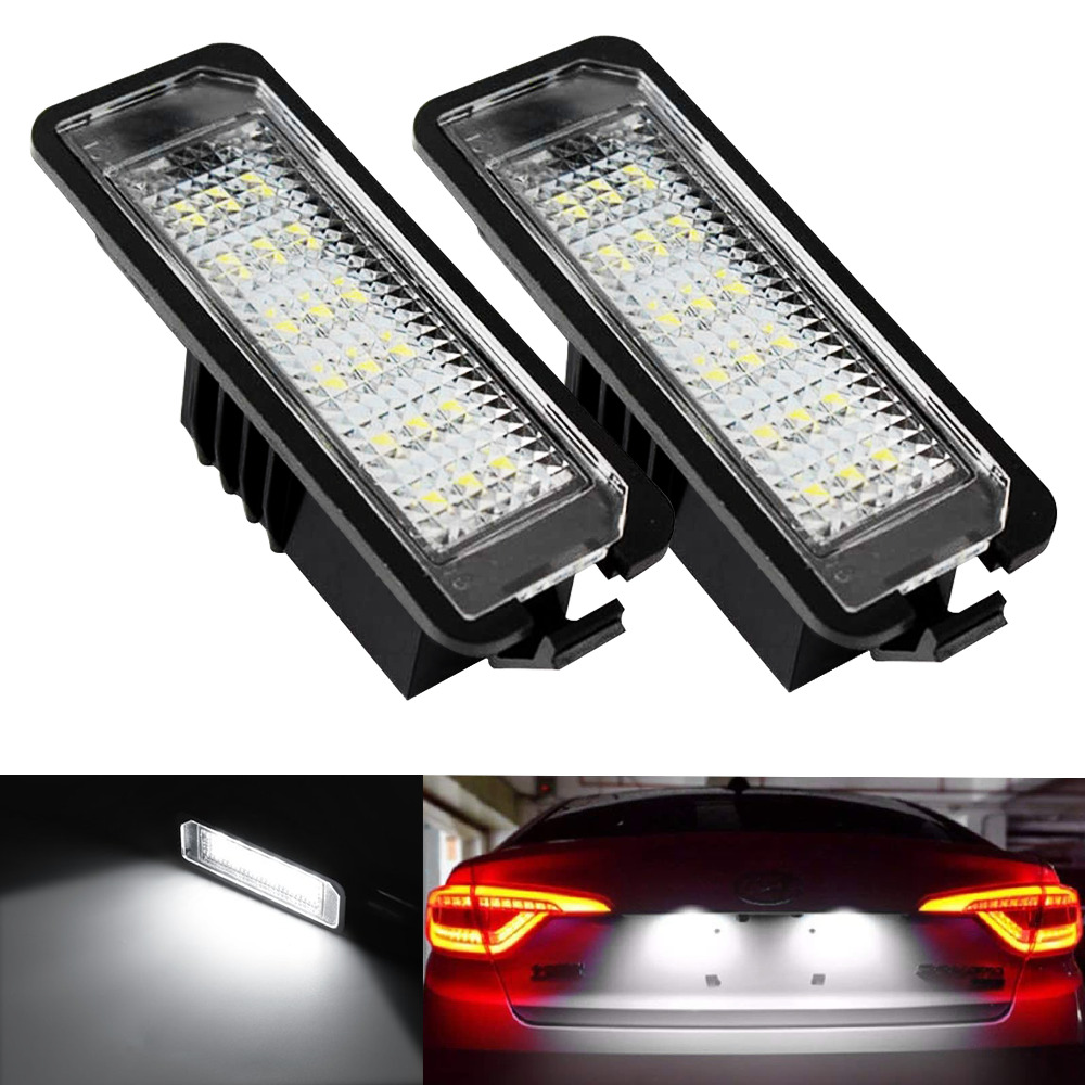 2X LED License Plate Light for VW GOLF EOS LUPO POLO SCIROCCO 6000K Bright White