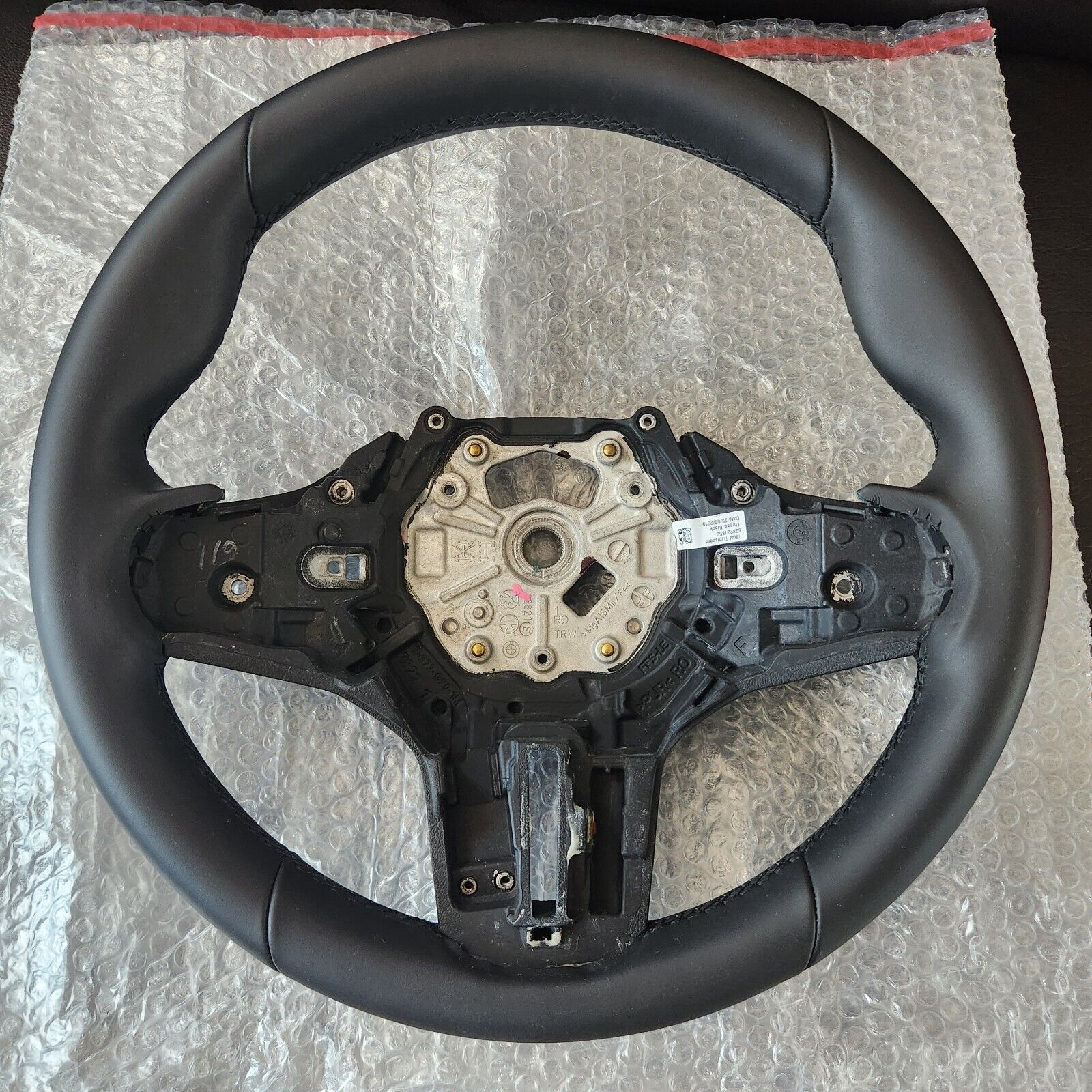 2021-2024 BMW 330i M340i G20 G21 G22 G27 OEM Black Leather Sport Steering Wheel