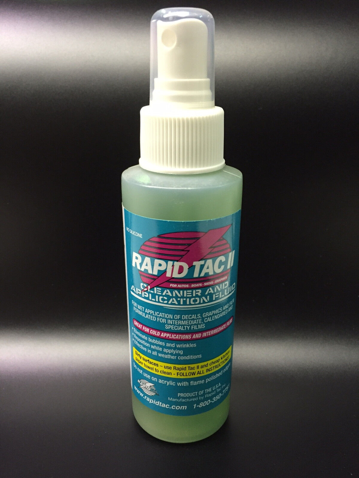 RAPID TAC II - 4 OZ BOTTLE WITH SPRAYER - IN STOCK AND READY TO SHIP
