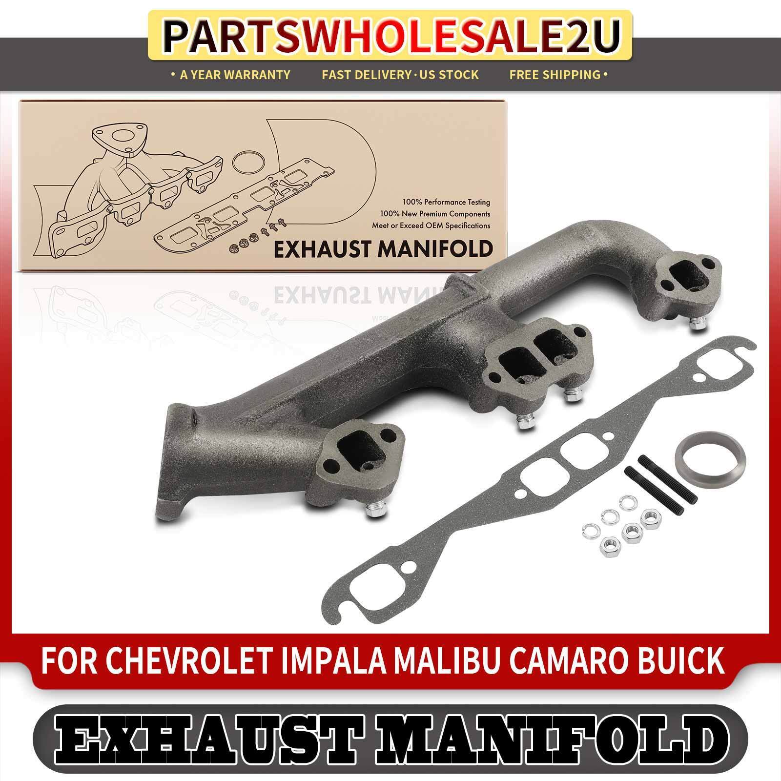 Right Exhaust Manifold w/ Gasket for Chevrolet P20 P30 GMC P2500 Buick Century 