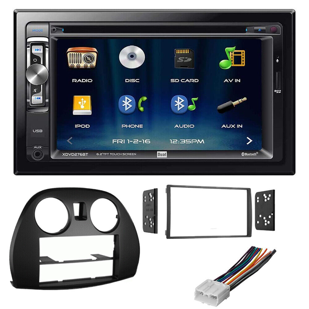 XDVD276BT Bluetooth Car Stereo and Install Kit for 2006-12 Mitsubishi Eclipse