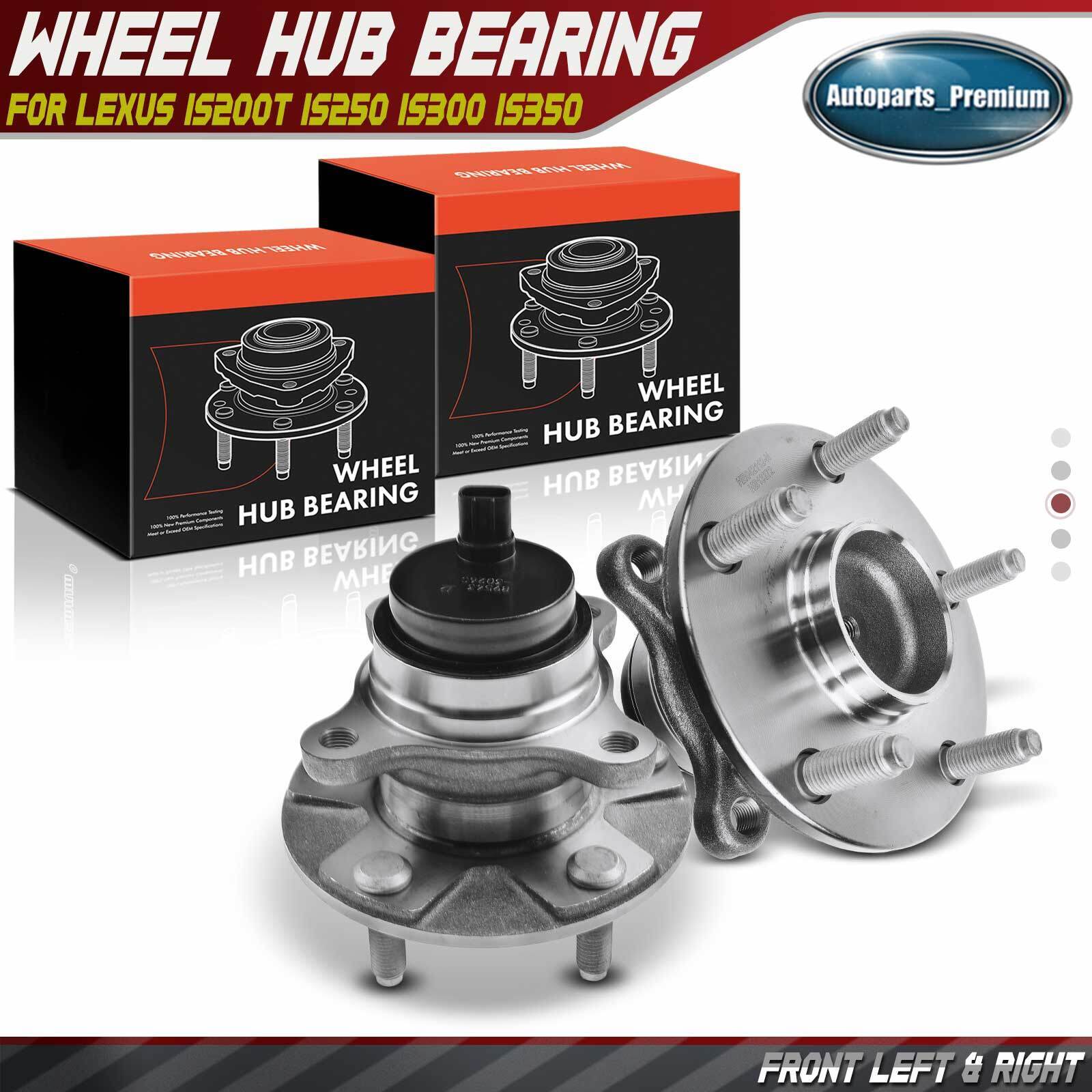 Front LH & RH Wheel Bearing Hub Assembly for Lexus IS200t IS250 IS300 IS350 RWD