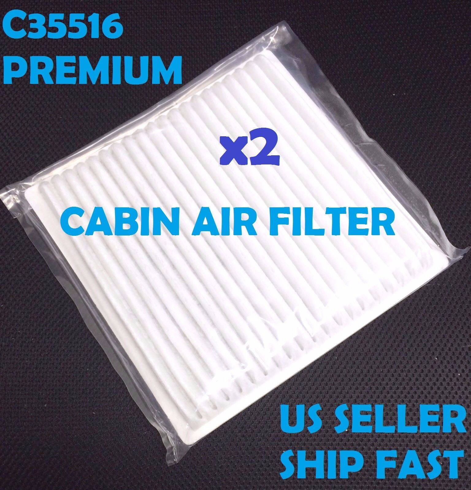 x2 C35516 CABIN AIR FILTER for MPV Galant Legacy Outback FJCrusier CF9846A 24875