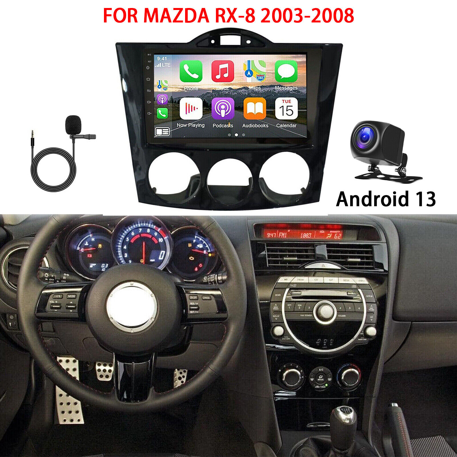 CAR STEREO RADIO FOR MAZDA RX-8 2003-2008 9