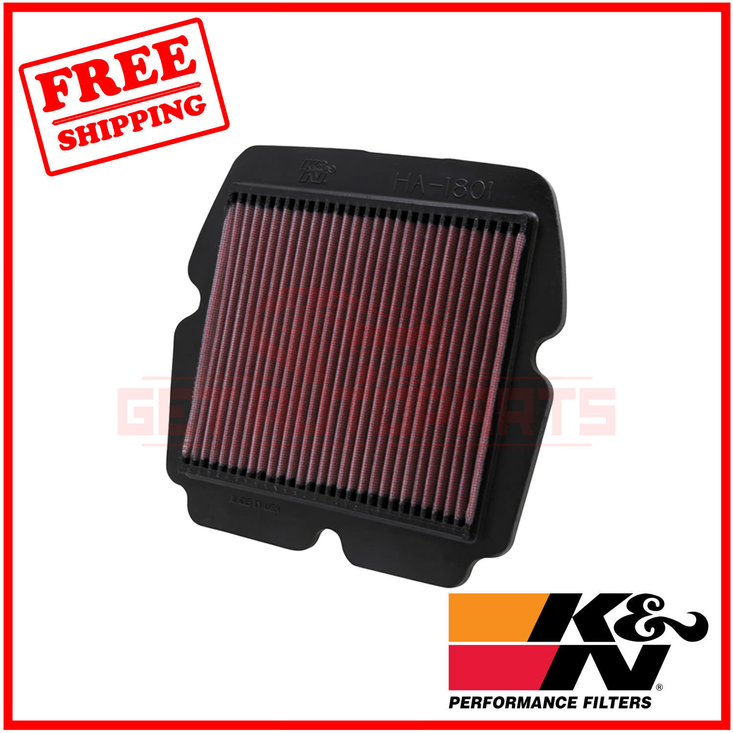 K&N Replacement Air Filter for Honda GL1800B Gold Wing F6B 2013-2016