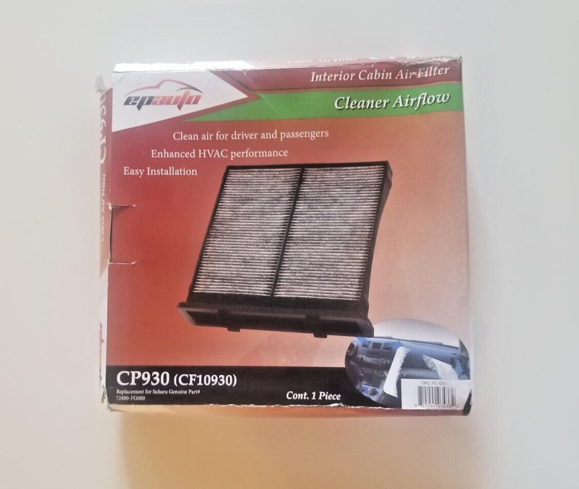 EP Auto CP930 (CF10930)  Interior Cabin Air Filter,  New.