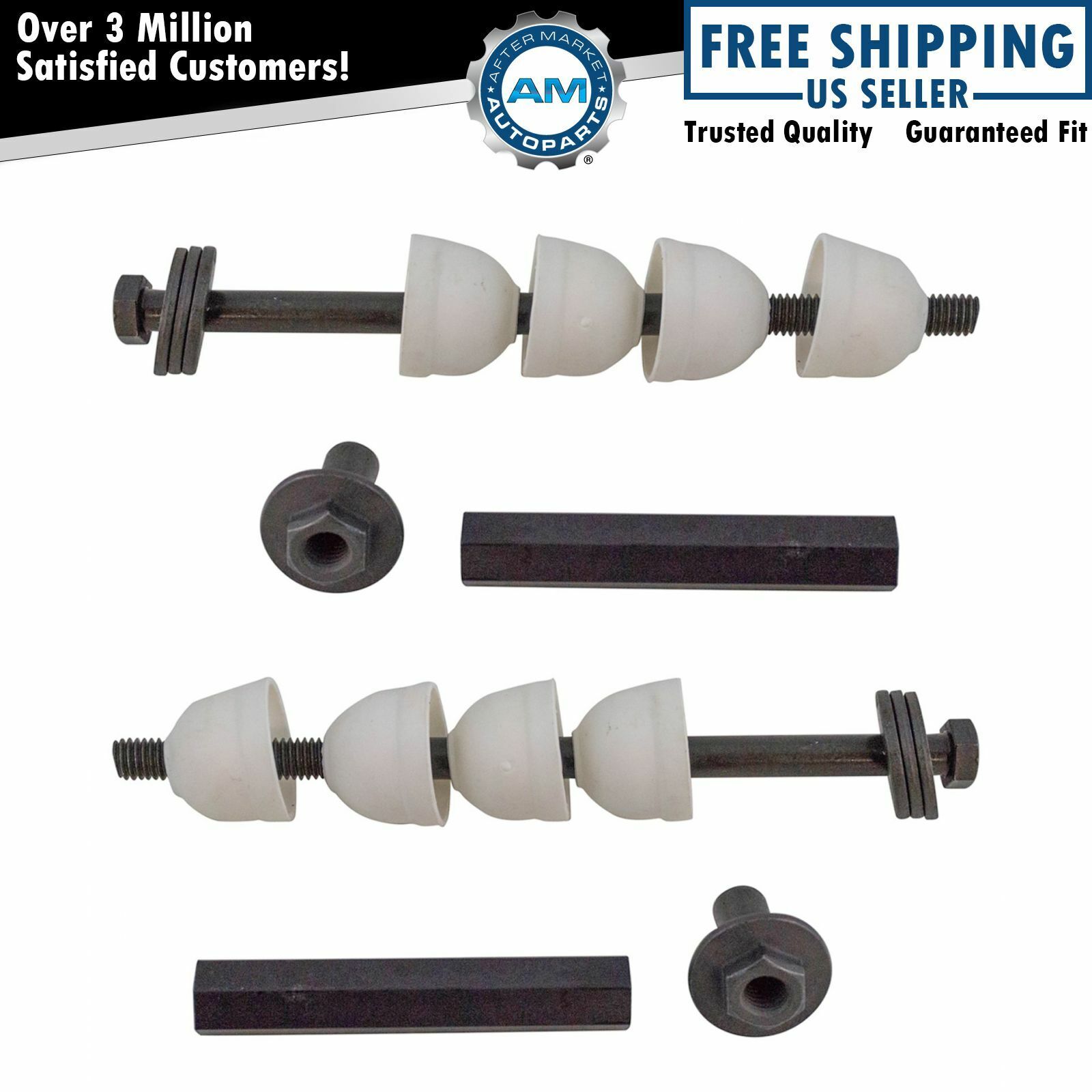 Moog K700538 Front Sway Bar End Link Pair LH & RH Sides for Buick Chevy GMC Ford