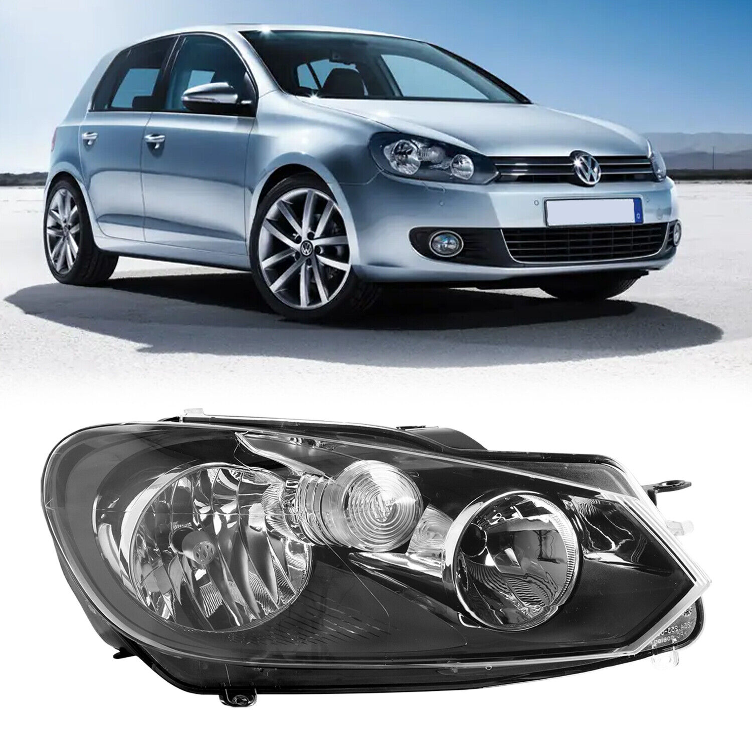 For 2010-2014 Volkswagen Sportwagen Golf/Jetta Headlight Assembly Right Side