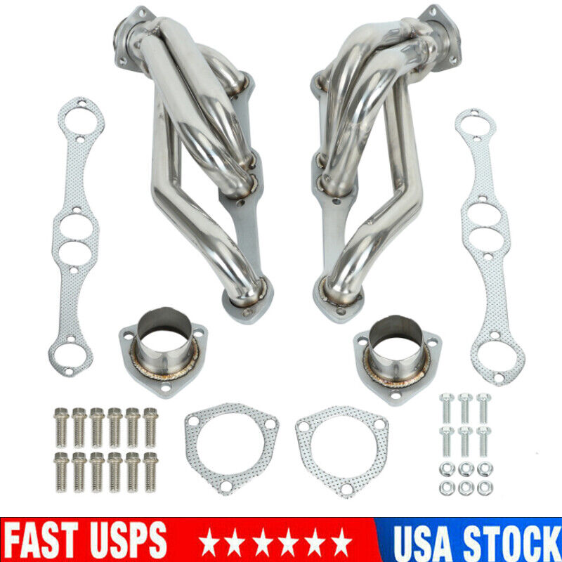 For Small Block Chevy Blazer S10 S15 2WD 350 V8 GMC Engine Swap SS Headers NEW