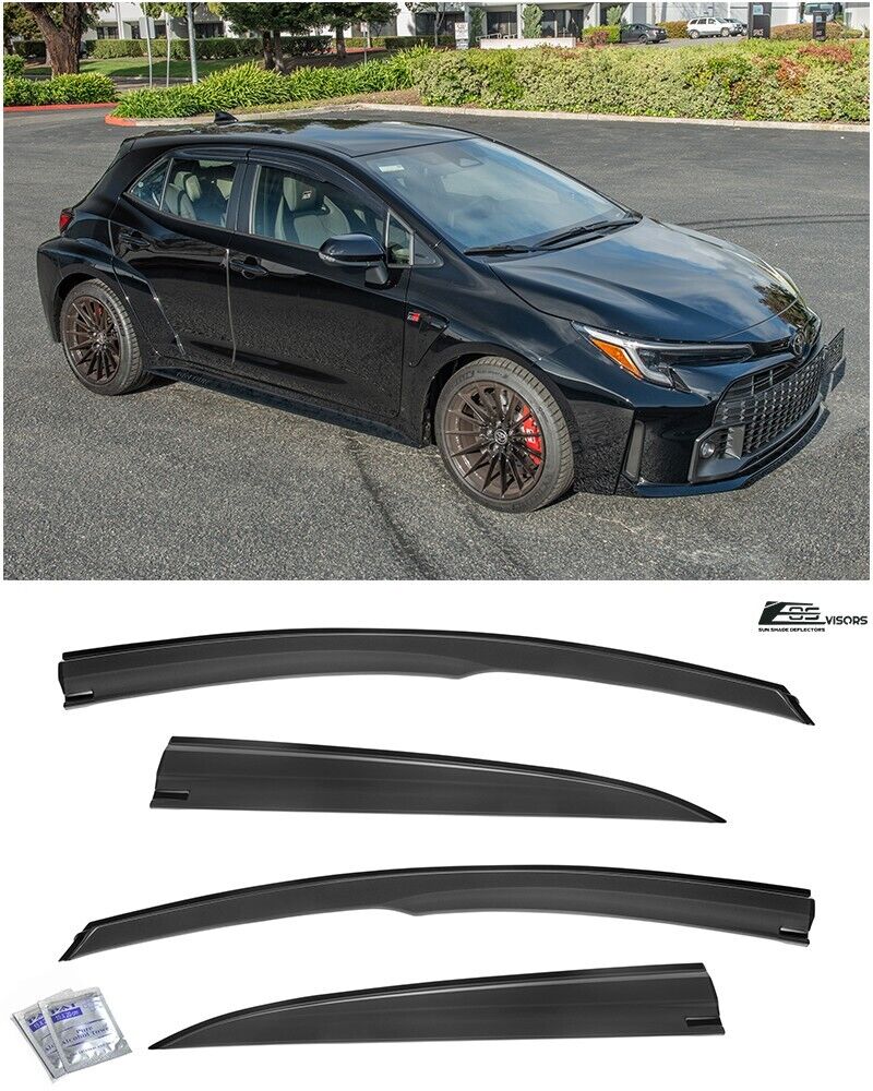 EOS Visors For 19-Up Toyota Corolla Hatchback Mugen Style Side Window Rain Guard