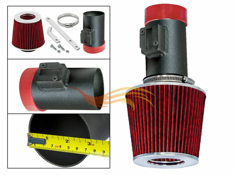 BCP RW RED For 06-09 Fusion/06-11 Milan 3.0L V6 Ram Air Intake Kit +Filter